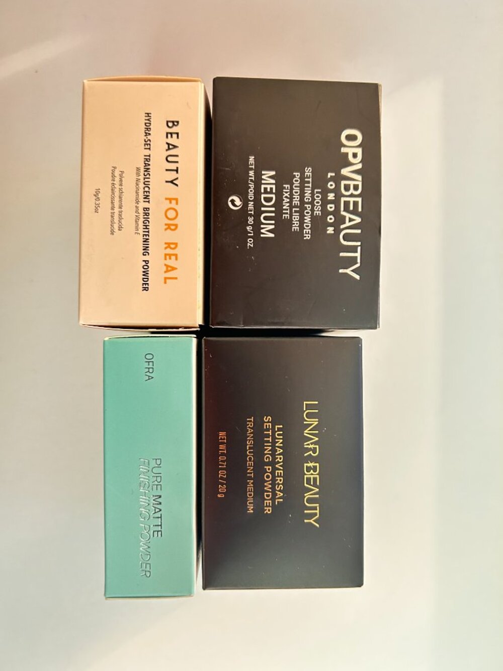 BNIB 4-Pc Luxury Setting Powder Lot-OPV Beauty,Lunar Beauty,Beauty for Real,OFRA